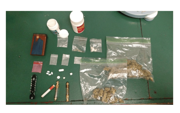 Items that were confiscated upon the arrest of Anthony James Dominic Luparell 