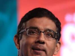 Dinesh D'Souza speaking with attendees at the 2018 Student Action Summit hosted by Turning Point USA at the Palm Beach County Convention Center in West Palm Beach, Florida by Gage Skidmore