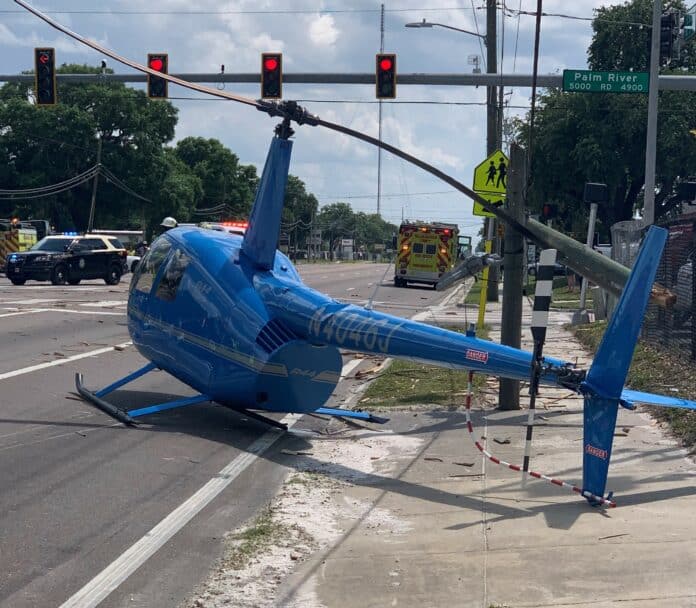 Helicopter crash Hillsborough County