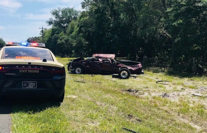 Trooper pursuit and suspects vehicle following pursuit