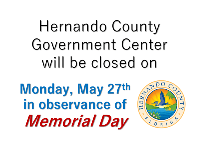 Hernando County Government closures