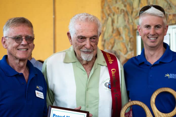 Doug Brainard, Mel Greene and Evan Sommerfield celebrate PHP Grand Opening and Ribbon Cutting