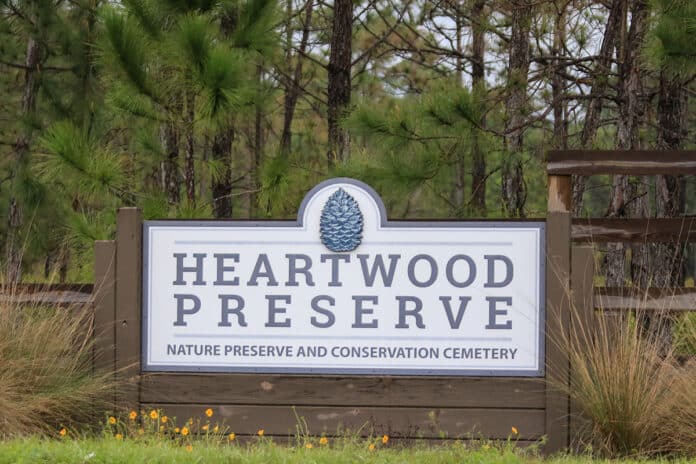 Heartwood Preserve is 41 acres of upland pine and wetlands