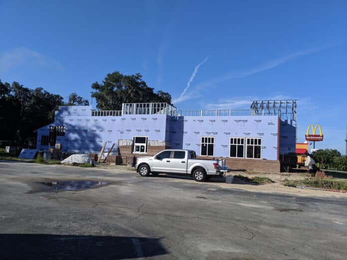 The new Zaxby's restaurant going in on Hwy 41 in Brooksville.  