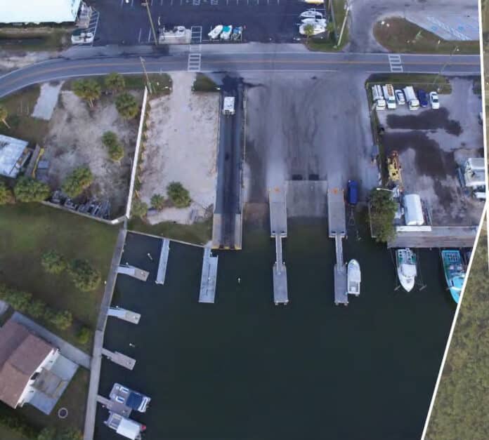 Hernando Beach Boat Ramp aerial