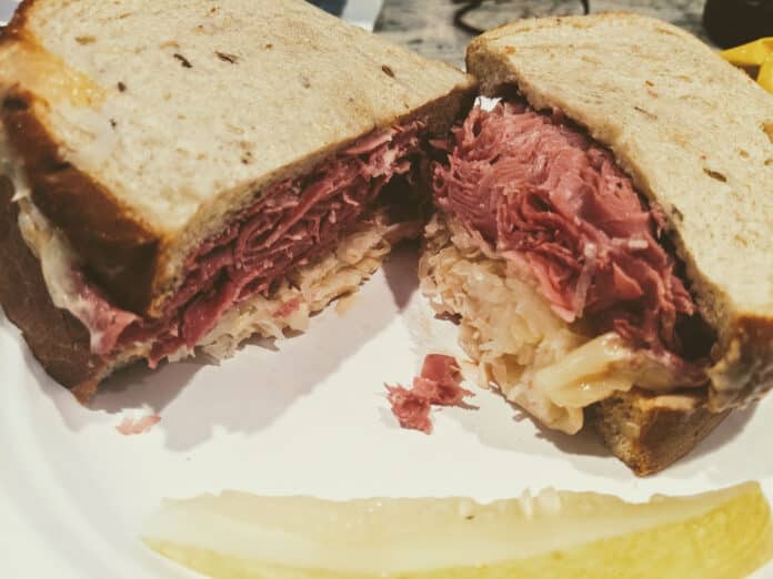 The Reuben at Red Mule Pub