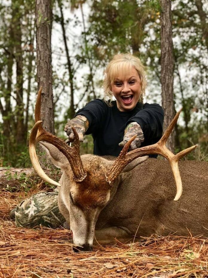 Toby's dear friend Krissy Jean Marrall with an exceptional 8pt taken over a mock scrape