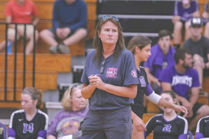  Leopards Head Volleyball Coach Robin Bailey