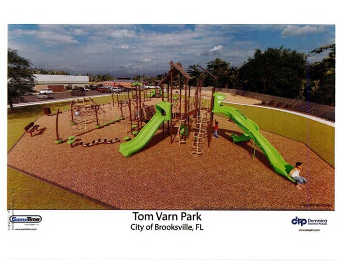 Tom Varn Park playground digital rendering by GameTime