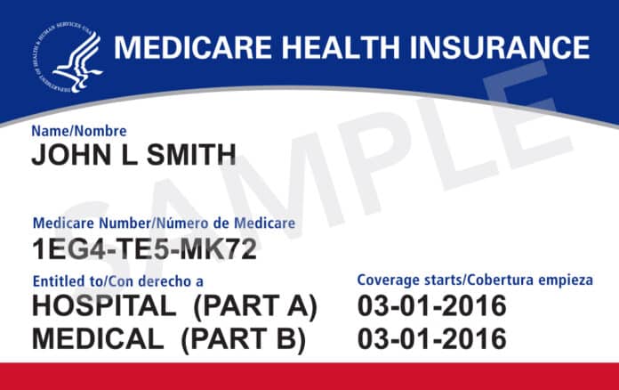 Sample Medicare Card