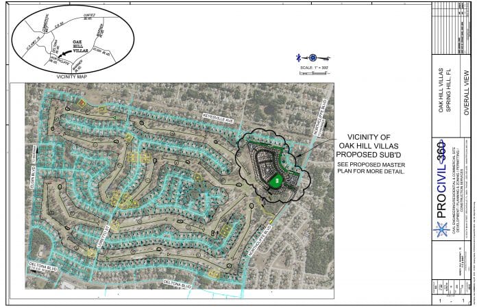 Vicinity map of proposed site