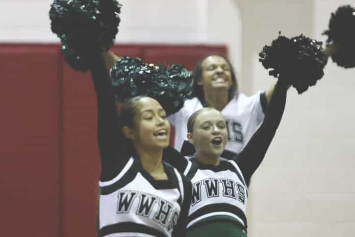 Weeki Wachee High School competes in the 2019 Cheerleading Competition at Hudson High Friday night.