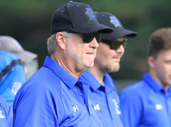 We challenged them to reach down inside ourselves and find that heart that we needed to get to where we needed to go.” said Coach Raley. Raley watches on the sidelines during the final game of the season before playoffs