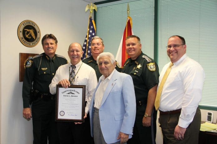 Royce Decker receives the Kentucky Colonel award in 2012. 