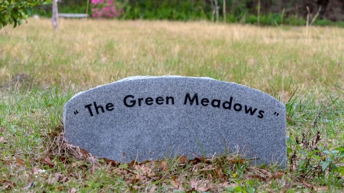 The Green Meadows is the green burial site within the Brooksville Cemetery. Photo by Alice Mary Herden.