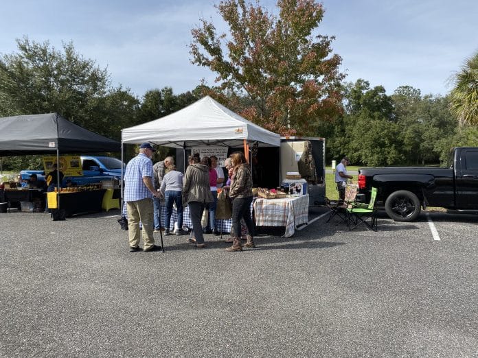  Group of seniors at the Senior farmers market held at Bayfront Brooksville Nov. 26, 2019.