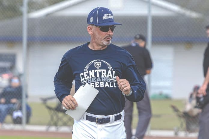 Central baseball varsity coach Al Sorrentino