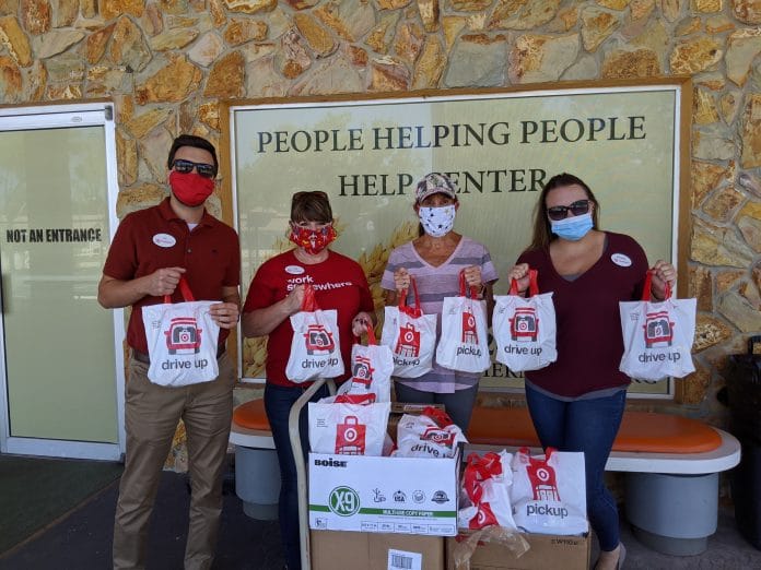 Joe (Target), Angie (Target), Ellen Frank our Neighborhood Blessings Director, and Michelle from Target.