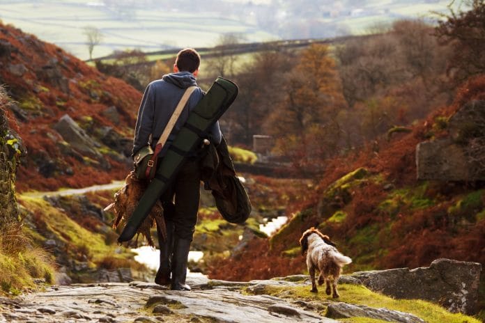 Hunter with dog