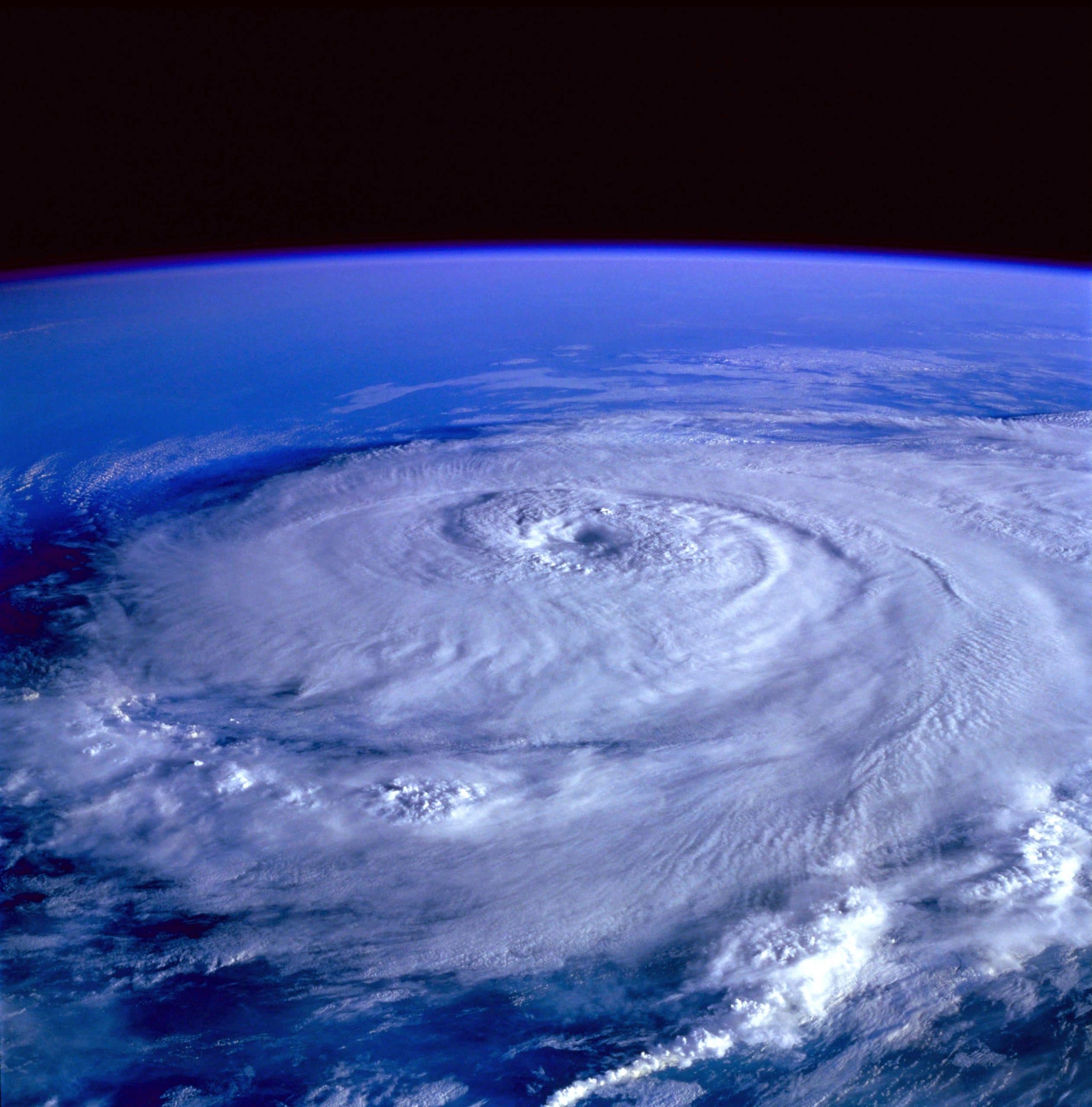 Hurricane photo from space