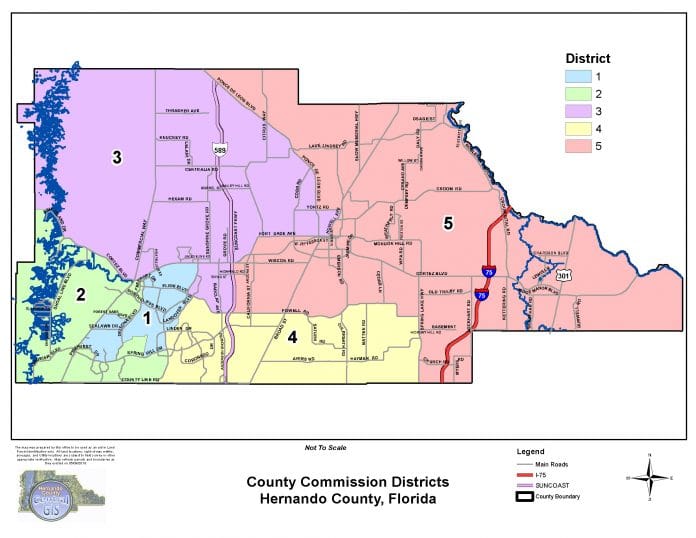 Hernando County Commission Districts