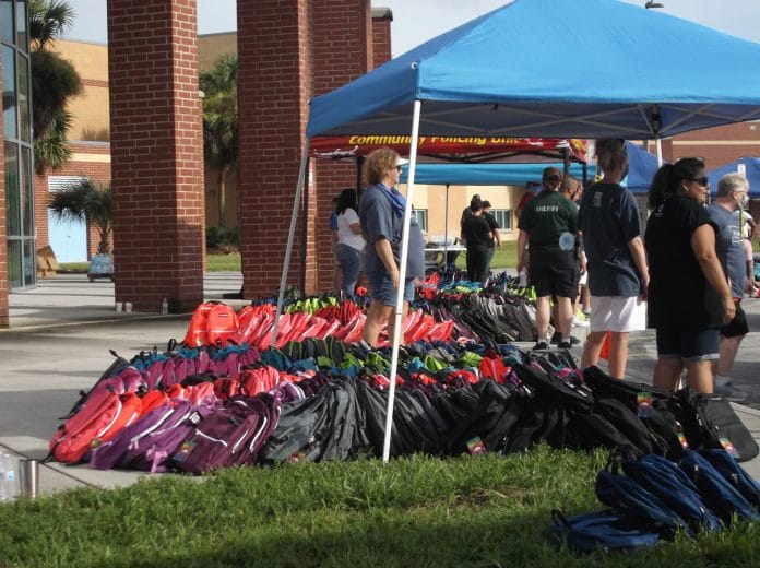 Backpack Giveaway at Nature Coast Technical High School on July 25, 2020