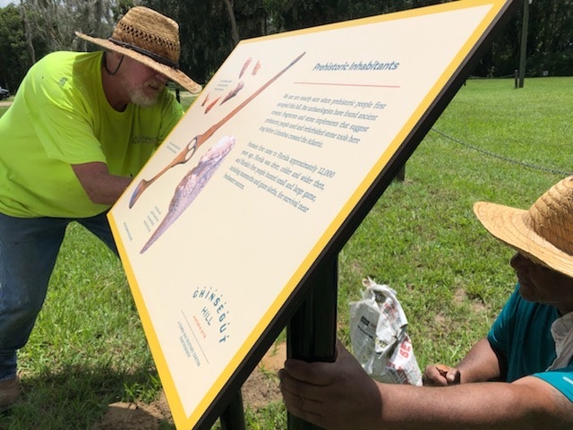 One new feature by the Tampa Bay History Center are the interpretive signs on Chinsegut Hill grounds describing historical features.