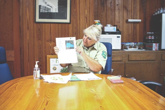 : “I feel very honored that I am in the position to keep people safe,” said Judi Tear, Wildfire Mitigation Specialist & Information Officer at the Withlacoochee Forestry Center