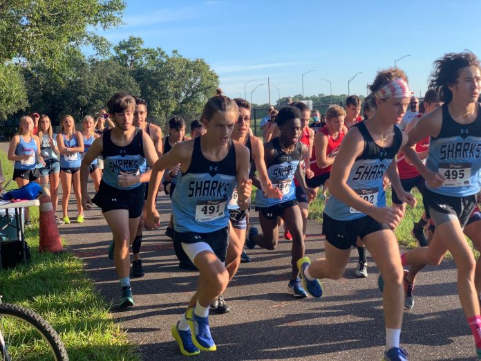 NCT Boys Cross Country team is off to a strong start on Sept. 19.  Photo courtesy of NCT Athletics.
