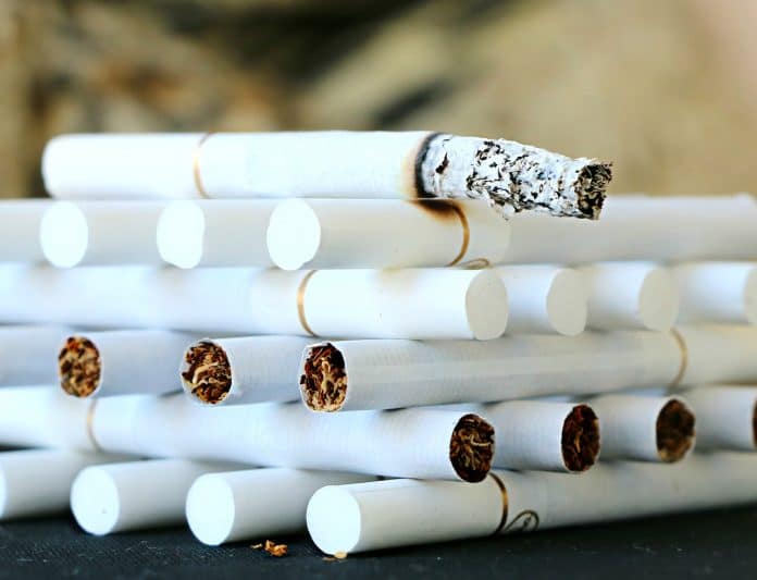 Photo of cigarettes