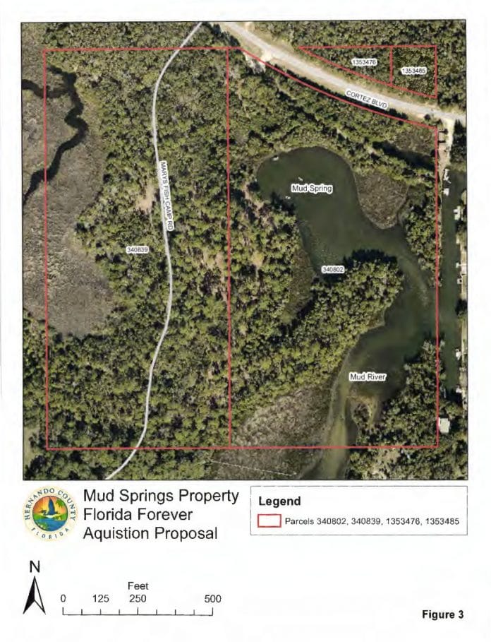 County Mud Springs Location Map