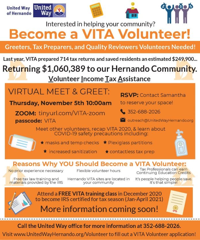 vita recruitment flyer.