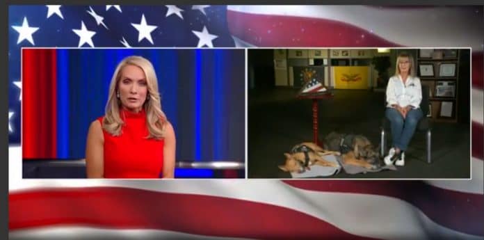 Dana Perino, Fox News Correspondent interviews Mary Peter, Founder of K9 Partners for Patriots, based in Brooksville, Fla.  The interview aired on Fox News Channel and the Fox Business Channel on Nov. 20, 2020 during the Patriot Awards Presentation. 