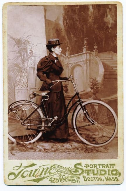 Annie Kopchovsky, who bicycled around the world in 1894 -1895