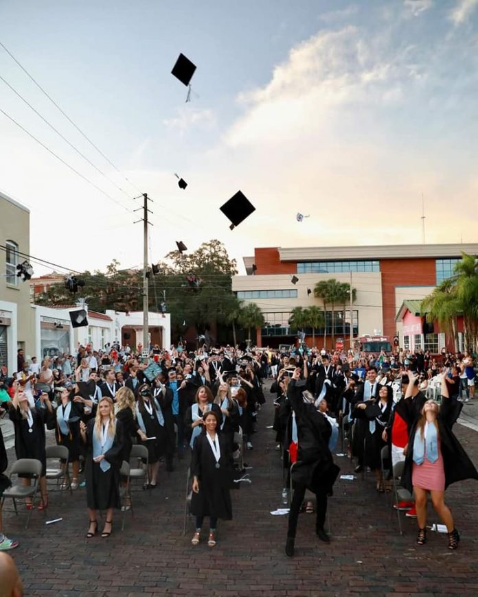 Nature Coast Technical grads toss their mortarboards in the air