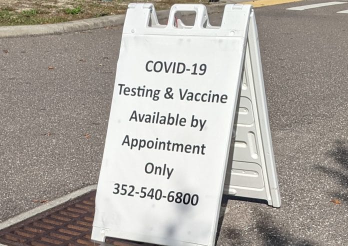 Notice that all testing and vaccines require prior registration