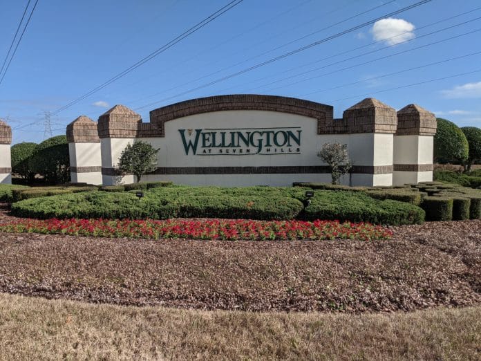 The Sign to the Wellington at Seven Hills