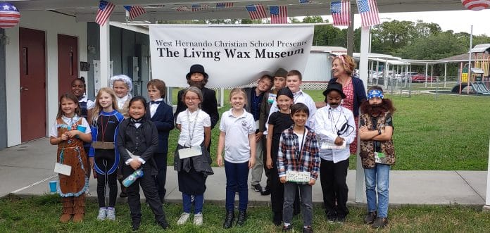 Mrs. Durling with her third grade class