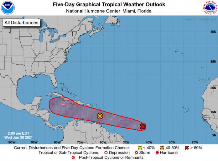Five Day Graphical Tropical Weather Outlook