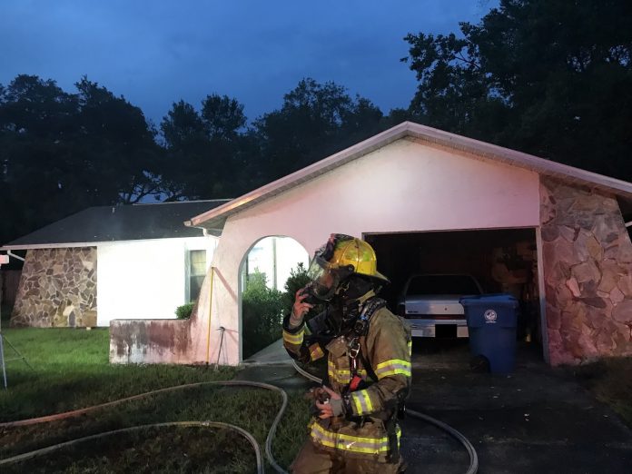 Residential house fire June 7. Photo courtesy of Hernando County Fire and Emergency Services