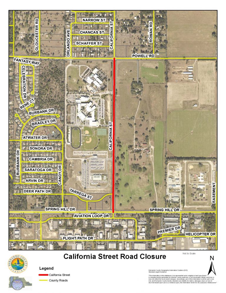 Temporary closure of California Street