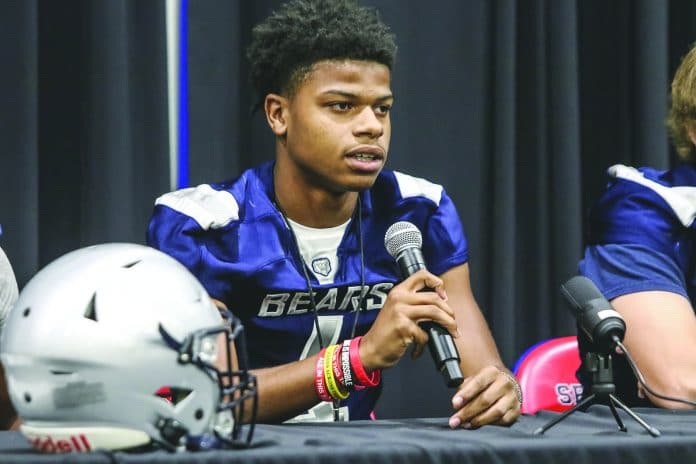 Keyshawn Simmons at North Suncoast Media Day. Photo by Alice Mary Herden