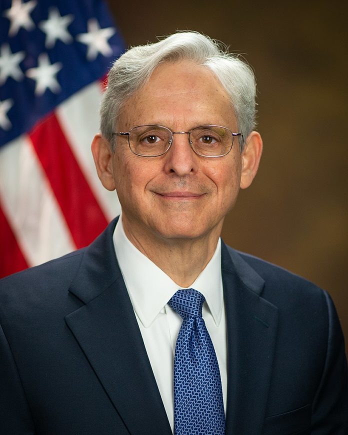 US Attorney General Merrick Garland Official Portrait. Public Domain.