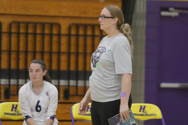 Central’s volleyball coach Maria Gebhardt. Photo by Alice Mary Herden.