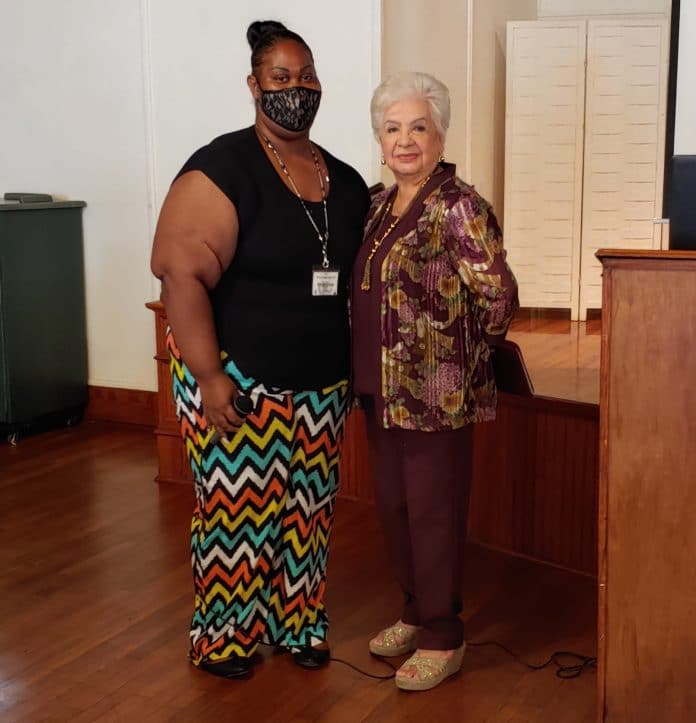 Pictured are Wevlyn Graves, left and Dr. Noemi De La Rosa, right.
