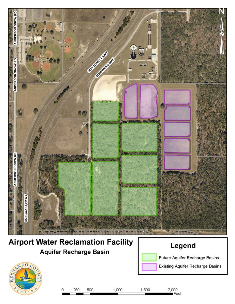 Airport Aquifer Recharge Basin Map