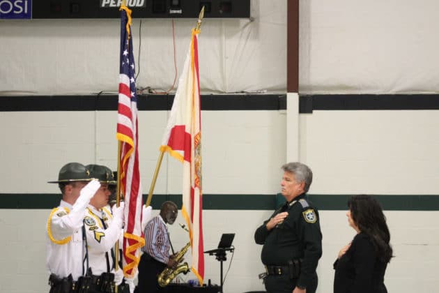 Pledge of Allegiance, City of Brooksville 2021 Veterans Day Celebration with HCSO Honor Guard and Sheriff Al Nienhuis