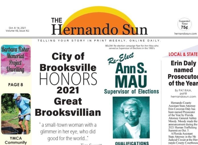 Hernando Sun Front Page Oct. 8, 2021