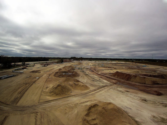 Facing West- Mini Building Boom, Ayers Road Extension and County Line Rd. Photo by Larry Clifton.