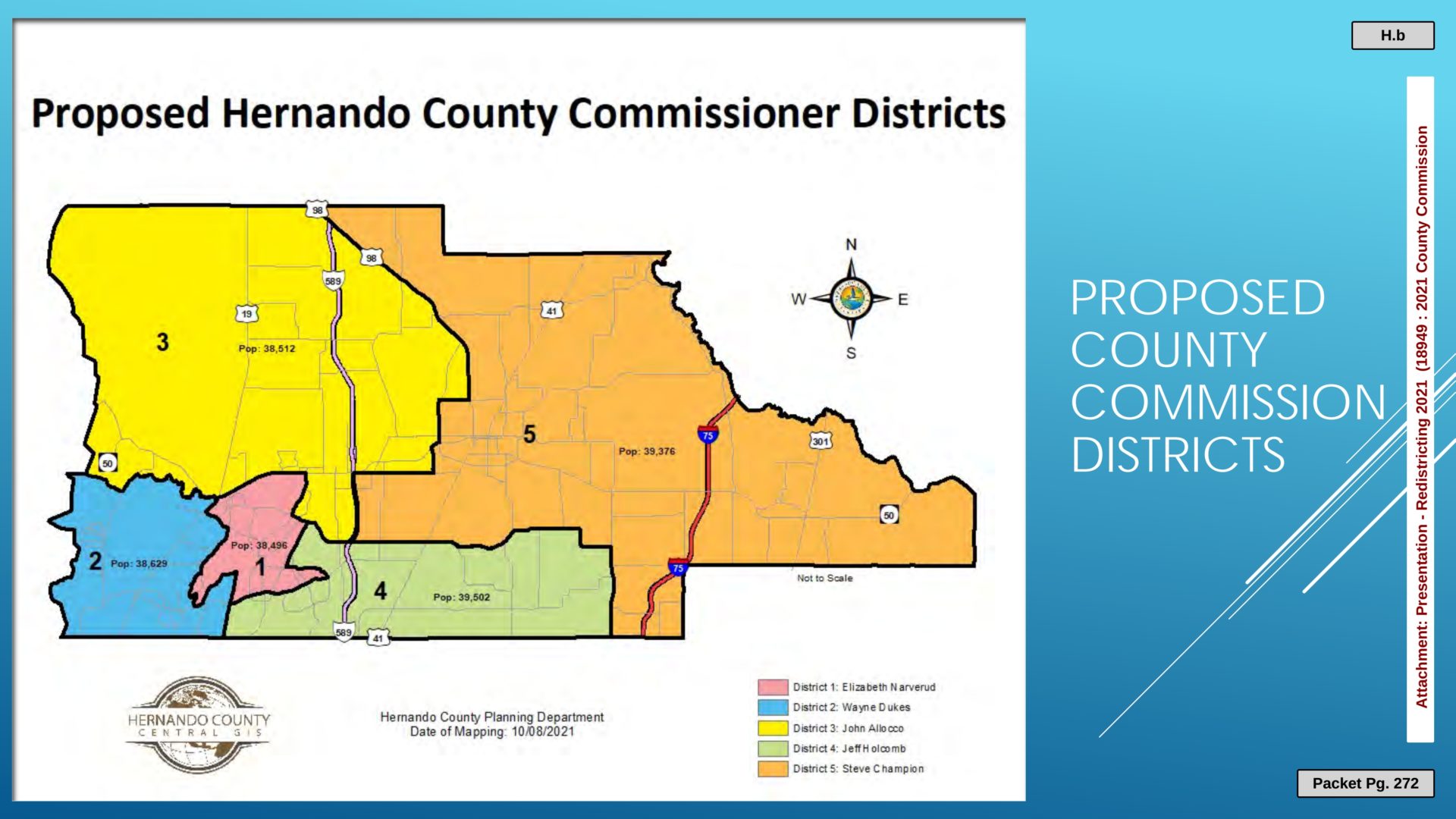 Proposed Redistricting of County Commission District Boundaries